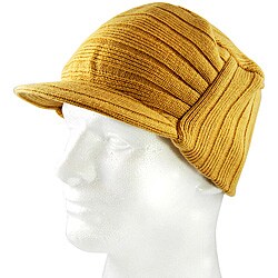 Iced Out Gear Gold Visor Beanie Hat