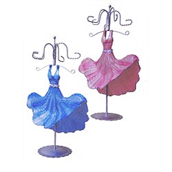 Handcrafted Marilyn-inspired Mesh Jewelry Stand (India)