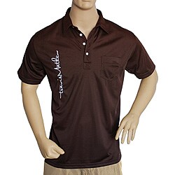Travis Mathew Brown Overscript Golf Shirt