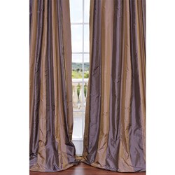 Signature Stripe Faux Silk Taffeta 108-inch Curtain Panel