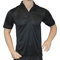 Travis Mathew Men's Black Double Swipe Golf Shirt