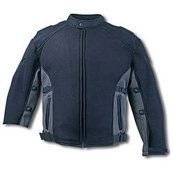 Men's Black/ Grey Air Mesh Motorcycle Jacket