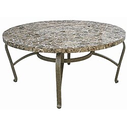 Cast Aluminum and Granite 48-inch Club Table