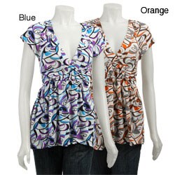Simply Irresistible Short-sleeve Printed V-neck Shirt