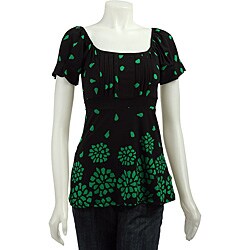 Simply Irresistible Women's Tie-back Print Shirt