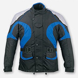 Men's Black/ Blue Duratex 600 Motorcycle Jacket