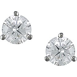 14k Gold 1/3ct TDW IGL Certified Diamond Earrings (G-H, I1-I2)