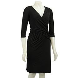 Laundry by Design Women's Black Matte Jersey Dress