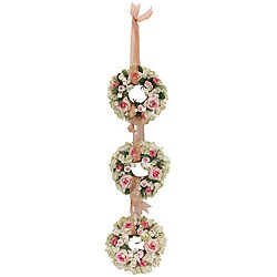 Trio of Pink Hydrangea Wreaths