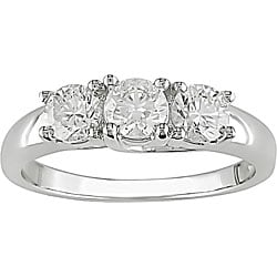14k Gold 1ct TDW 3-stone Diamond Engagement Ring (H-I, I1-I2)