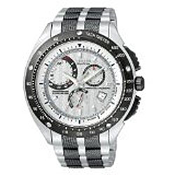 Citizen Eco-Drive Men's Black and Silver Sport Watch