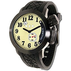 Haurex Italy Armata Men's Yellow Dial Rubber Watch