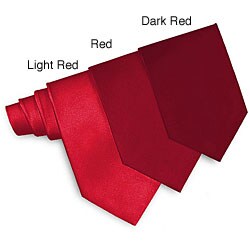 O.H.H.A. Red Woven Silk Tie