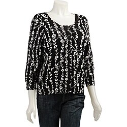 Joseph A. Women's Plus Size 3/4-sleeve Cardigan