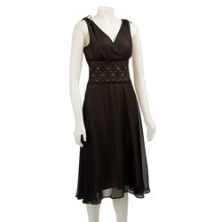 Connected Apparel Women's Sleeveless Mesh Dress