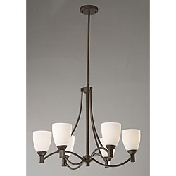 Ironwood Streamlined 6-light Iron Chandelier
