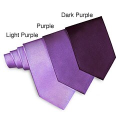 O.H.H.A. Purple Textured Cable Woven Silk Tie