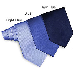O.H.H.A. Textured Cable Blue Silk Tie