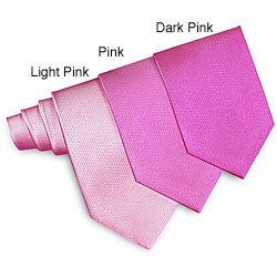 O.H.H.A. Textured Cable Pink Silk Tie