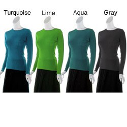 Platinum Women's Bright Color Long-sleeve Top