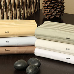 Egyptian Cotton 1500 Thread Count Striped Sheet Set