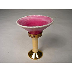 Limoges Hand-painted Margarita Glass Keepsake Box