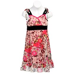 FINAL SALE Hype Girl's Floral Print Sleevelss Dress