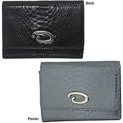 O by Oscar de la Renta Serpiente Trifold Wallet