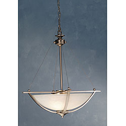 Manhattan Brushed Nickel Inverted Pendant