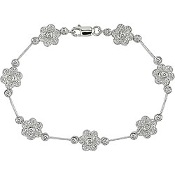 14k White Gold 1ct TDW Diamond Bracelet (G-H-I, SI2-SI3)