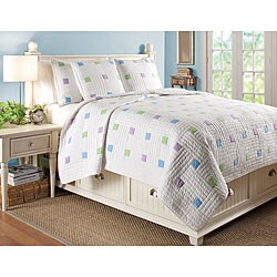 Parfait Green/ Lavender Quilt Set