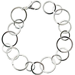 Silvertone Monde Chain Bracelet