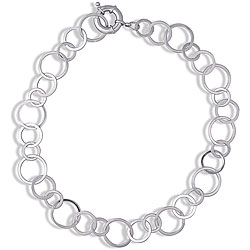Silvertone 24-inch Monde Chain Necklace