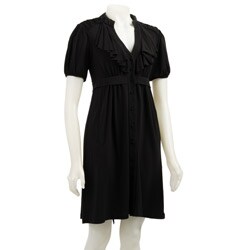 Max & Cleo Women's Short-sleeve Button-up Dress