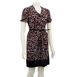 Max & Cleo Women's Mosaic Print Short-sleeve Dress