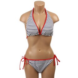 Nautica Women's Two-piece Striped Swimwear