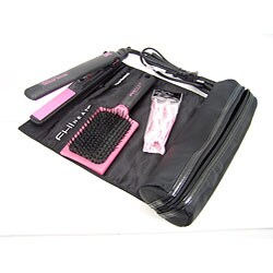 FHI Pink 1-inch Flat Iron Limited Edition Clutch Kit