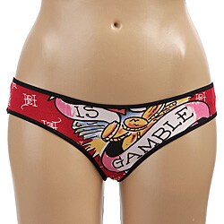 Ed Hardy Intimates Red/ Love is a Gamble Bikini Panties
