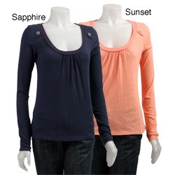 BCBGeneration Women's Button Detail Top