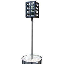 Black 22-inch Table Stake with Florentine Torch