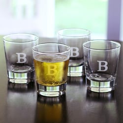 Custom Engraved Double Old-fashioned Glasses (Set of 4)