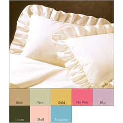 Poplin Ruffled Pillow Sham-2 Pack