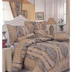 Jose 7-piece yarn-dyed jacquard comforter set