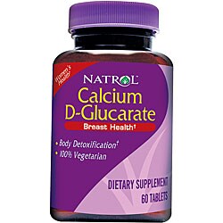 Natrol 60-count Calcium and D-Glucarate Supplements (Pack of 2)