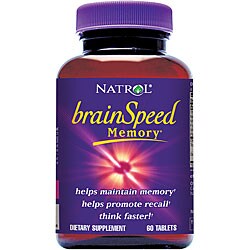 Natrol BrainSpeed Memory 60 Tablets (Pack of 2)
