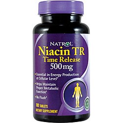 Natrol Niacin TR 500mg Tablets (Pack of 3 100-count Bottles)
