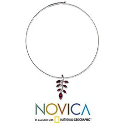 'Crimson Bough' Garnet Choker (India) 