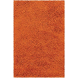 Orange Shag Rug (4' x 6')
