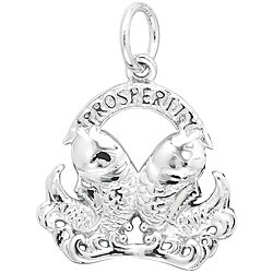 Sterling Silver 'Prosperity Fish' Charm