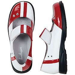 Sandbaggers Molly Red on White Women's Golf Shoes